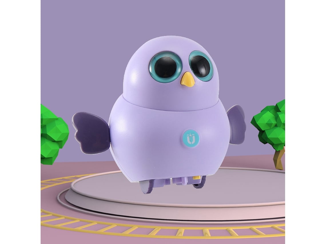 Andador Eléctrico Magnético Con Forma De Animal - Búho Morado Para Niños - Swing Squad