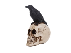 2026-figura De Cuervo Sobre Calavera Decoración De Halloween Regalo Para Hogar
