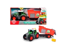 Tractor DICKIE Fendt Granja Trailer 26 Cm Luz Y Sonido (Edad Mínima Recomendada: 3 años)