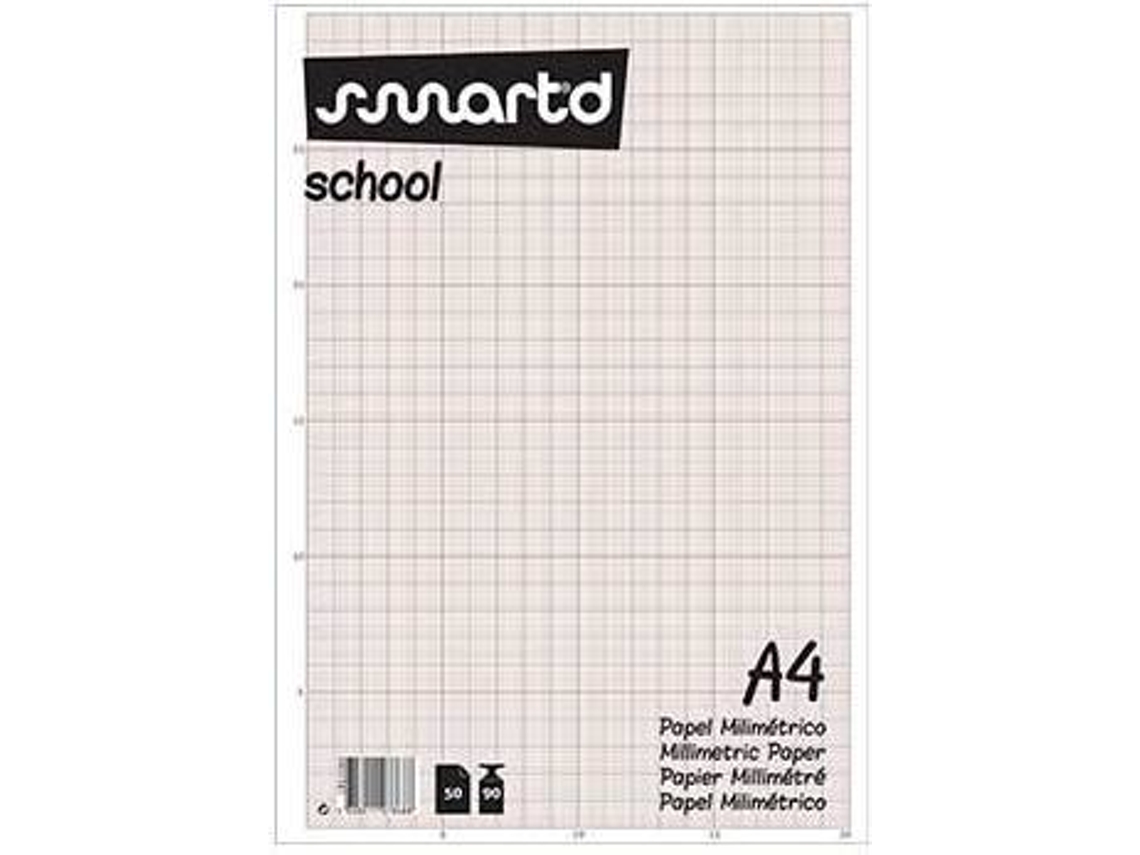 Papel Milimétrico SMARTD 1831050 (A4 - Beige - 50 Hojas)