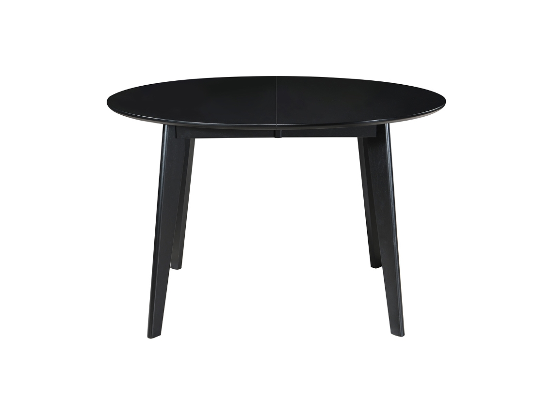 Mesa de comedor extensible redonda negra L120-150 cm LEENA MILIBOO