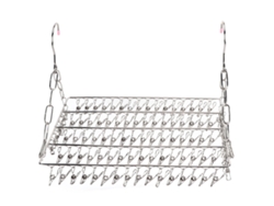 Estantería De Secado De Ropa De Acero Inoxidable Multifuncional Con 100 Pinzas Para Colgar Ropa Toallas Calcetines