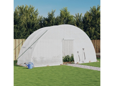 Invernadero VIDAXL con Estructura de Acero Blanco 12 m² 6x2x2.85 m