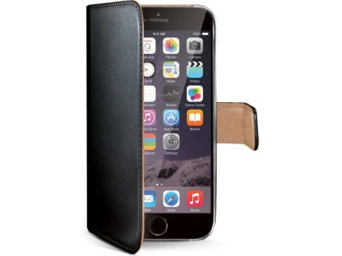 Funda iPhone 6 Plus CELLY Wally Negro