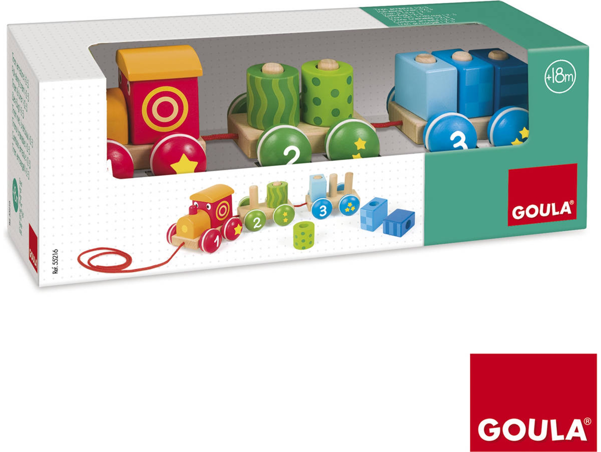 Juguete de Madera JUMBO Train 1-2-3