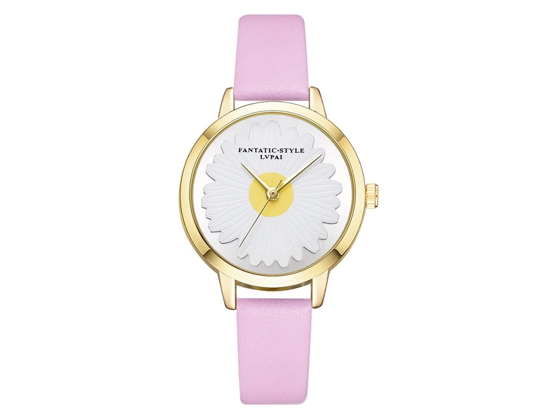 Elegante Reloj De Pulsera Informal Para Mujer Con Movimiento De Cuarzo Lvpai Rosa