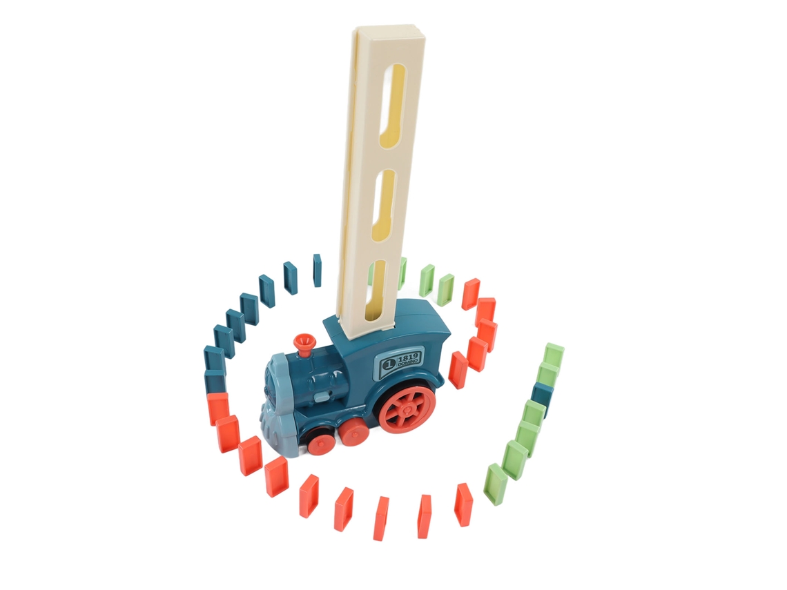 Divertido Juguete Educativo De Tren Eléctrico Automático Para Niños - Azul