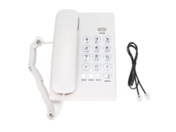 Telefone Fixo Com Fio De Mesa Multifuncional Botões Grandes Para Casa Escritório Hotel Kxt504 Branco