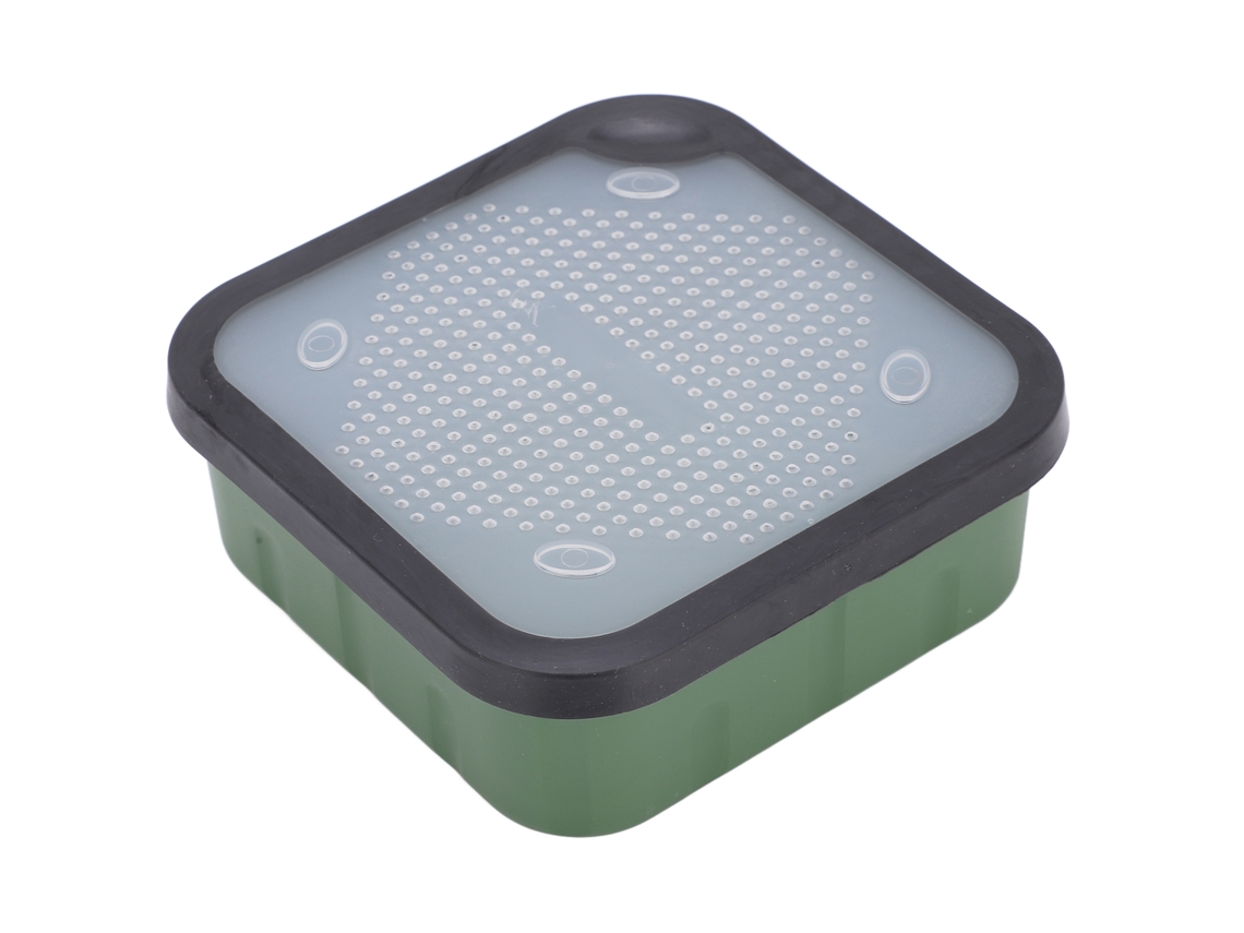 Caja De Cebo Verde Ventilada Y Duradera Con Compartimento Grande Para Pesca Al Aire Libre Y Vacaciones.
