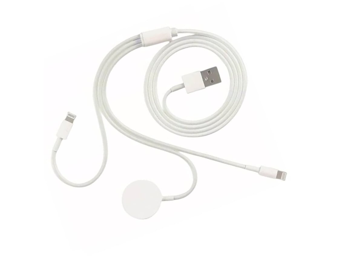 Cargador Magnético Inalámbrico Portátil 3 En 1 Para Relojes Ios, 5v 1a, Abs Pc