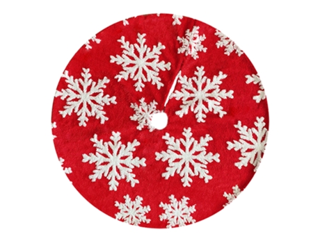Falda de árbol de Navidad elegante falda de árbol y falda de árbol suave con copos de nieve con lentejuelas (estilo 1)