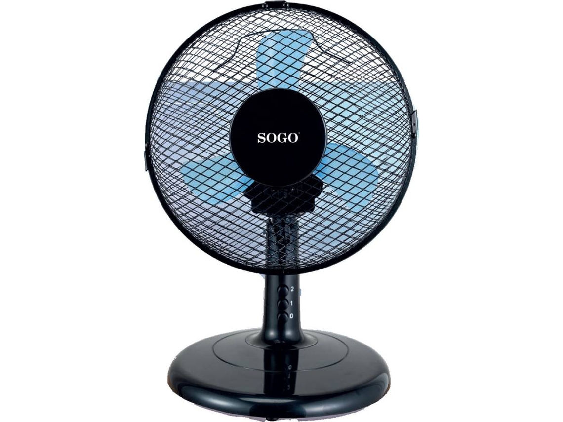 Ventilador de Mesa SOGO VEN-SS-21435 (3 velocidades - 18 W - Diámetro 23 cm)