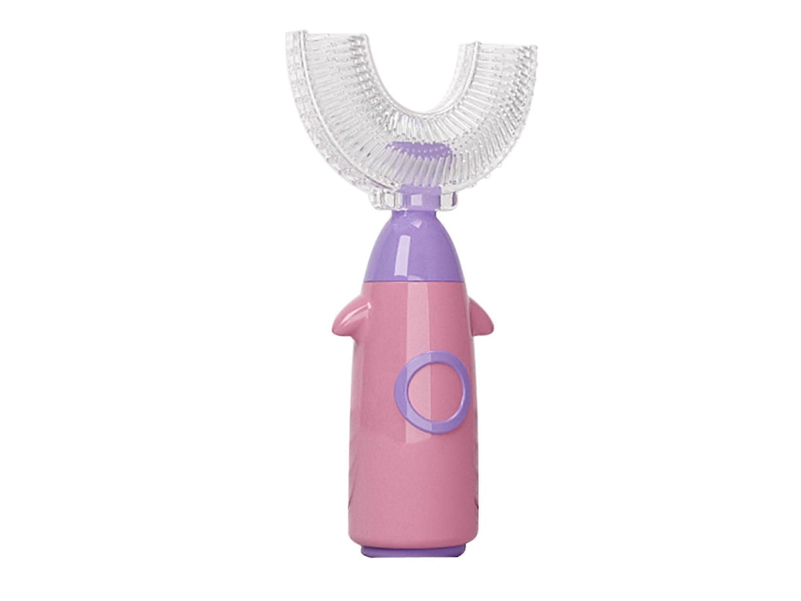 Cepillo de dientes infantil de silicona suave con forma de U, diseño de dibujos animados y rotación de 360 ​​grados. Ideal para la limpieza e higiene. GOKOCO