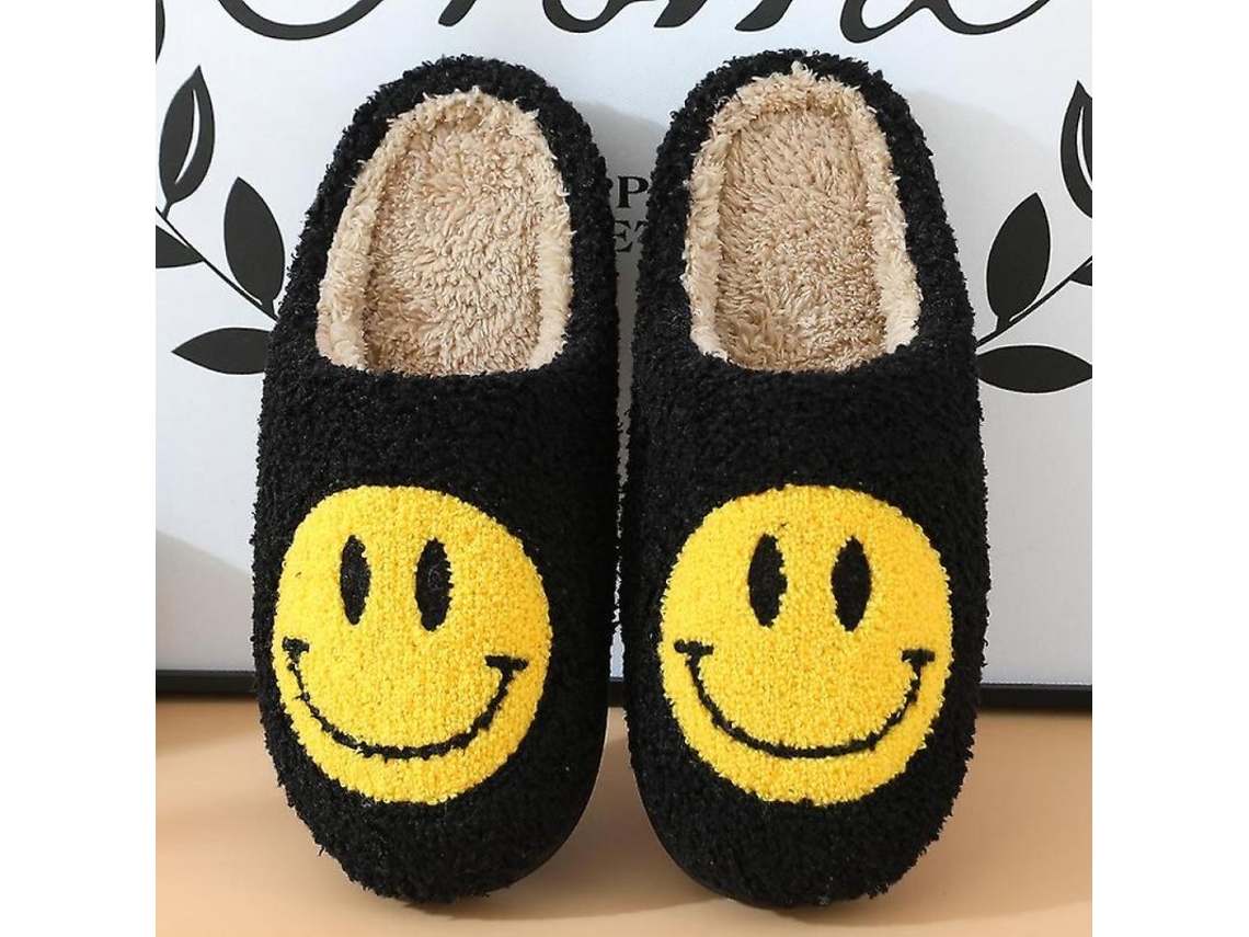 2026-pantuflas De Algodón Con Peluche Carismático Para Mujer, Suelas Gruesas Antideslizantes, Diseño Lindo, Talla Asiática 41-42 Negro