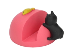 Soporte Para Teléfono Con Diseño De Lindo Gato Negro, Alta Estabilidad Para Uso Doméstico (1 Unidad, Colorido) A