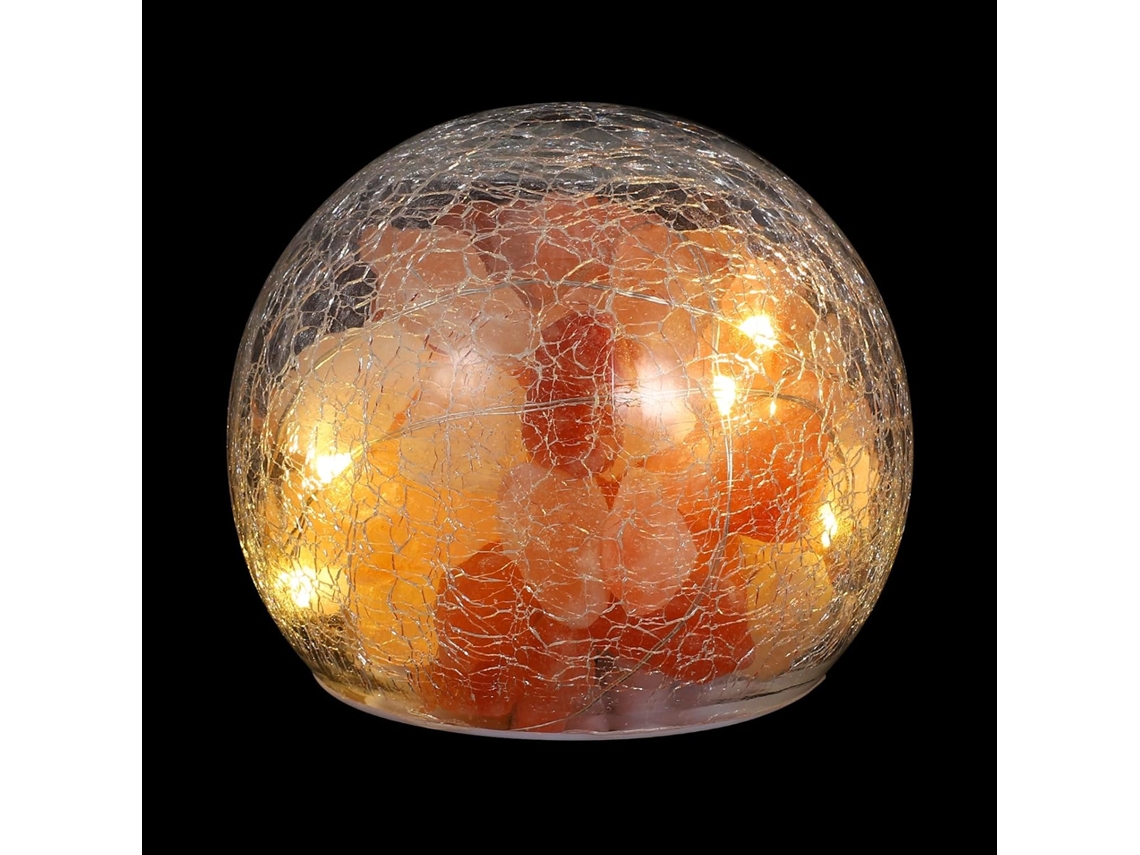 Lámpara De Cristal De Sal Del Himalaya De 4,5 V, Luz Cálida, Luz Nocturna Artística Decorativa