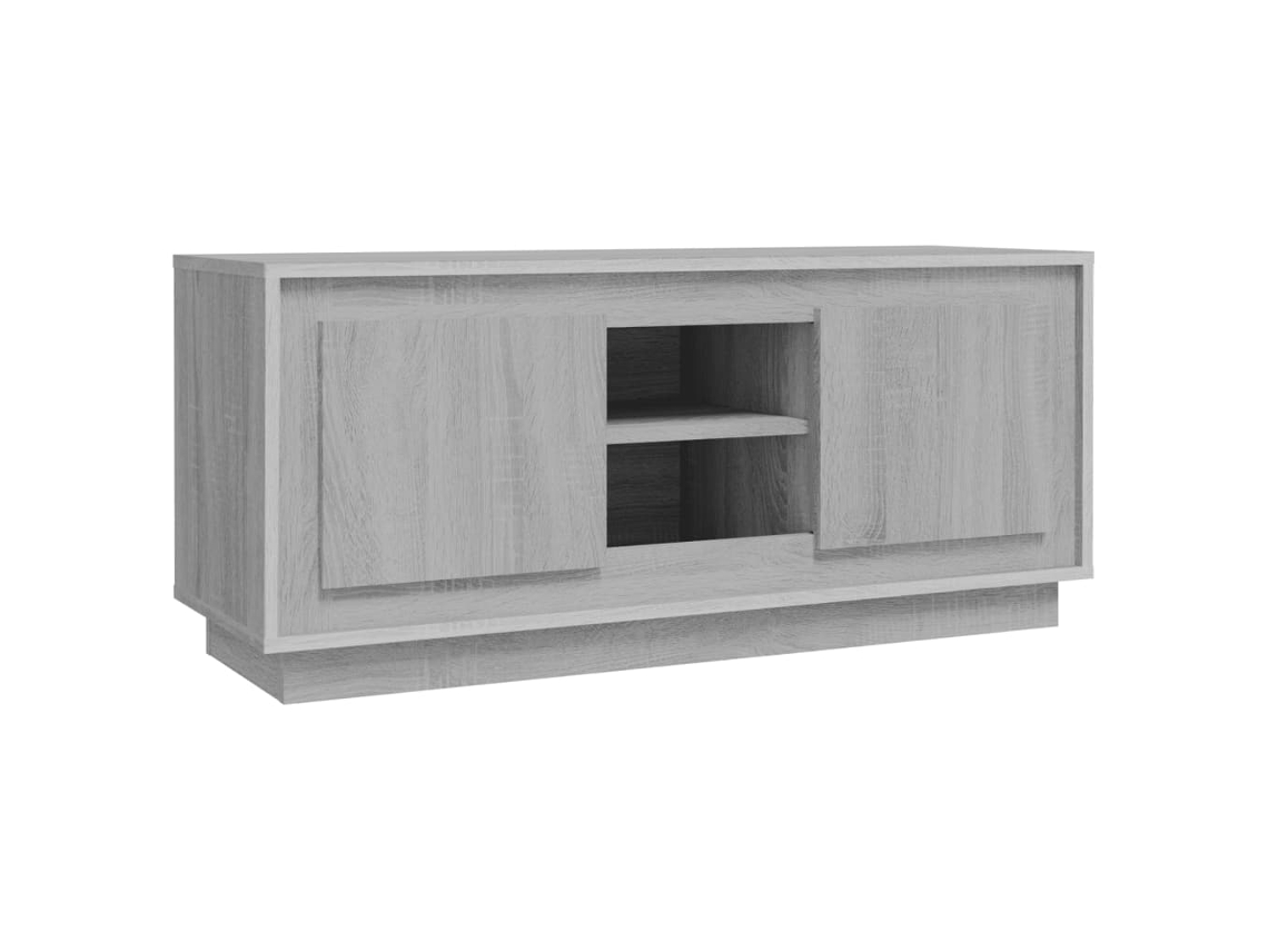 Maison Exclusive - Mueble Para Tv Madera Contrachapada Gris Sonoma 102x35x45 Cm