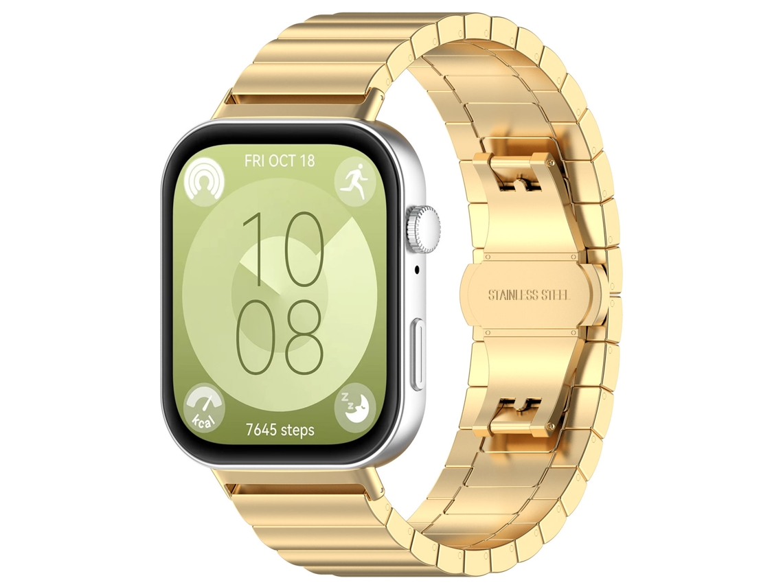 Correa Gertiz de acero inoxidable para Huawei Watch Fit 4/Fit 4 Pro/Fit 3 (dorada)