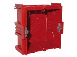 Caja De Albañilería Legrand Square Batibox 1 Poste 30 Mm Roja