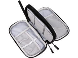 Bolsa portátil para cables de datos, organizador de cables, clip y compartimento para pedófilos - Gokoco