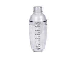 Coctelera De Plástico Con Escala Y Vaso Transparente De 700 Cc/24 Oz.