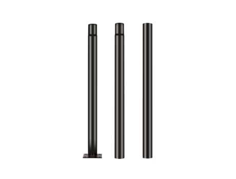 Poste vertical 3 metros en tramos de 1m con base para farola solar UFO exterior