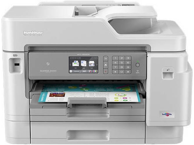 Impresora Brother Mfcj5945dw a3 wifi fax dúplex blanco de tinta a4 copiadora color gris multifuncional 4800 1200 mfcj5945dwr +2
