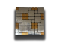 Azulejos autoadhesivos acústicos y aislantes 3D para mascotas, 30 x 30 cm (4 mm de grosor), mosaico dorado y plateado