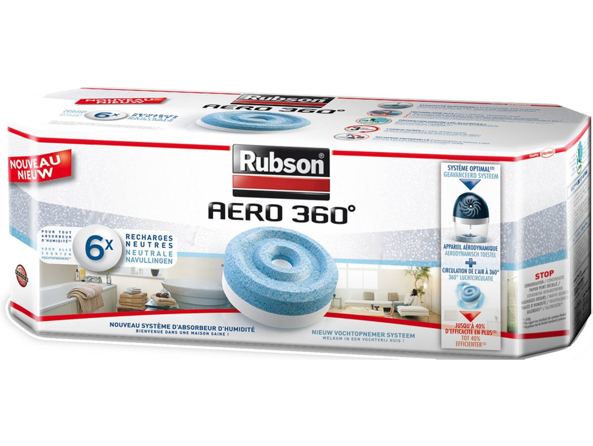 Deshumidificador RUBSON AERO 360°