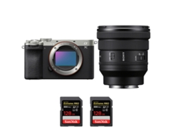 Sony A7c Ii Plateado + Fe Pz 16-35mm F/4 G + 2 Sandisk 128gb Uhs-ii 300mb/s - Cámara Fotográfica Híbrida + Ebook Pricedirect