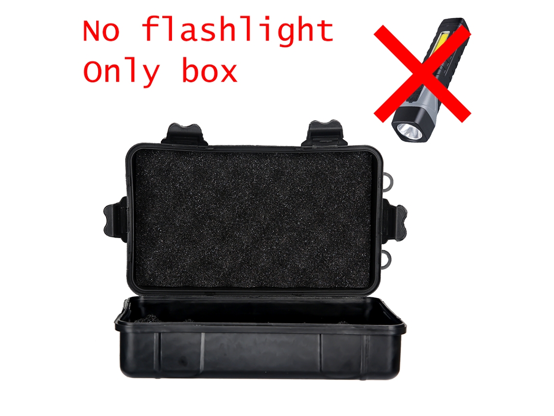 Linterna COB con clip, luz de trabajo portátil, ángulo ajustable de 90°, imán potente, con luz roja de advertencia para inspecciones. Aeuzwr