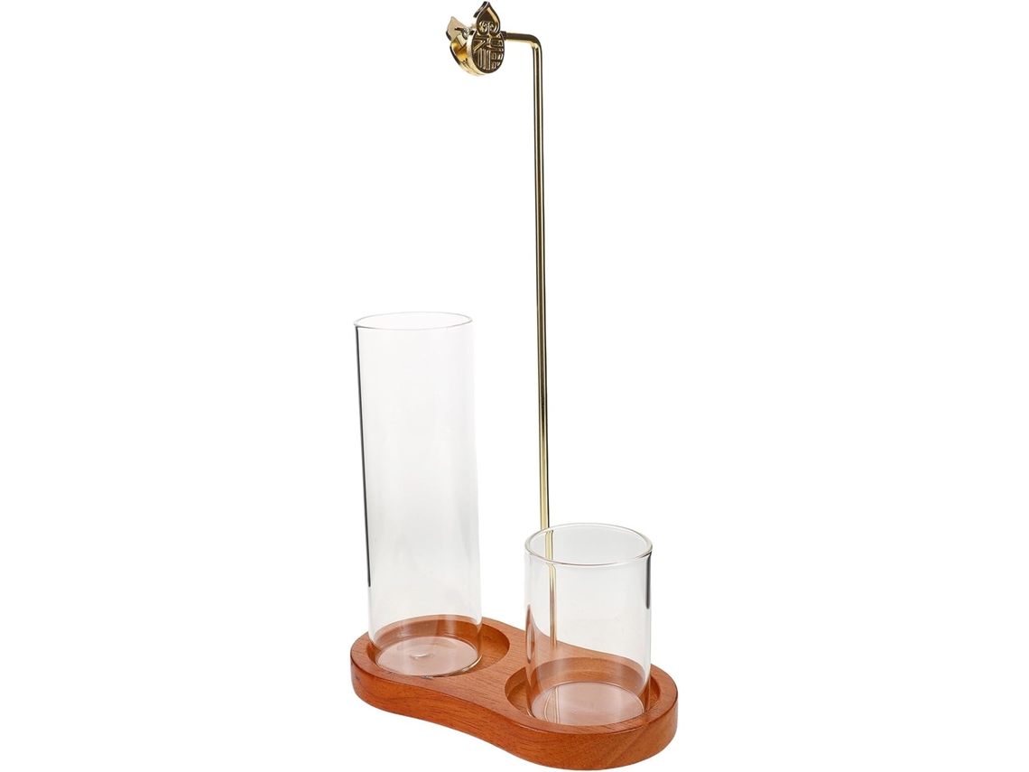 Porta Incienso Con Tubo De Vidrio Para Aromaterapia, Para Varitas Y Conos, Diseño Tradicional Chino.