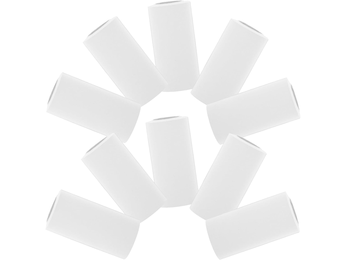 80 rollos de papel térmico blanco compatibles con impresoras térmicas, mejora la legibilidad. SFUSHOS