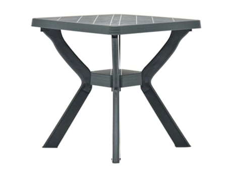 MAISON EXCLUSIVE Mesa bistro de plástico verde 70x70x72 cm