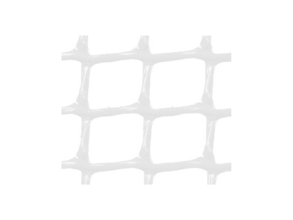MALLA PLASTICA CUADRADA 2x2 cm BLANCA 1x5m