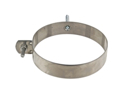 Abrazadera inox c/tirafondo M8 tubo de 120 mm