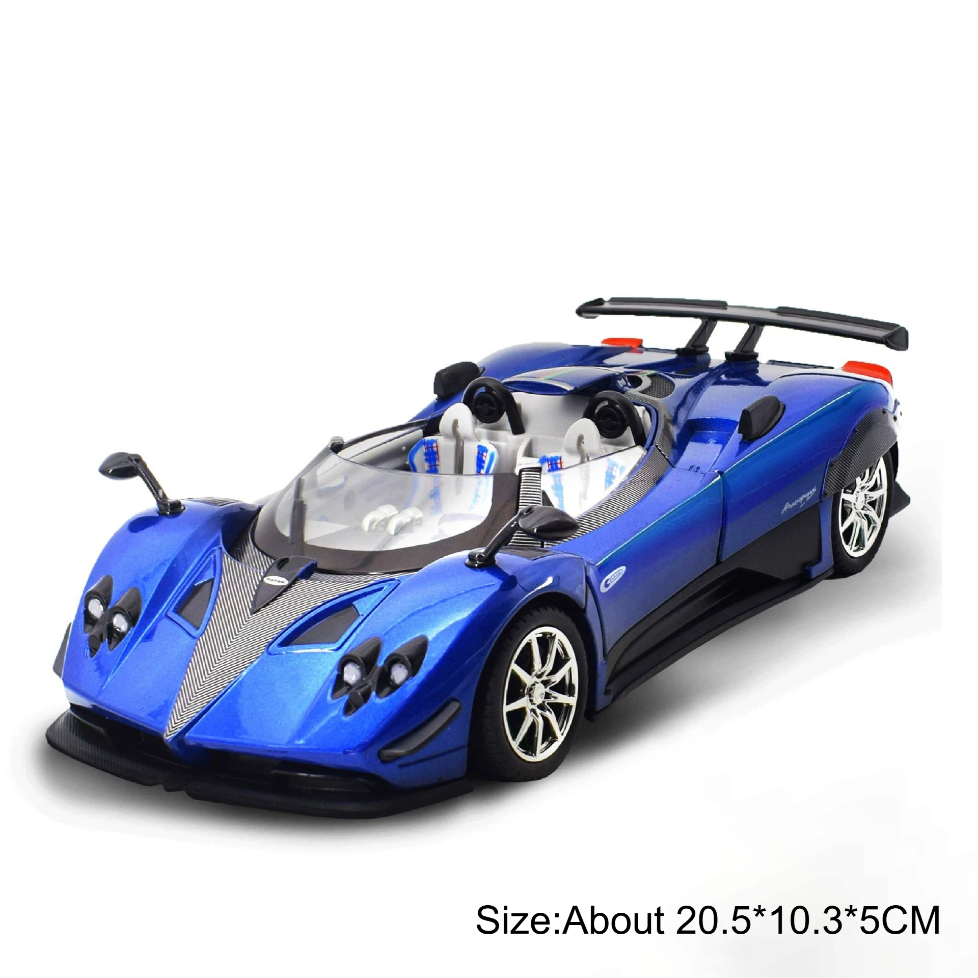 (Azul Zonda) Escala 1:24 - Coche de metal fundido a presión - Regalo