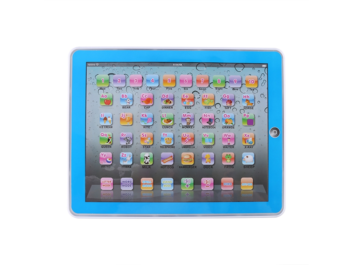 Tableta Educativa Para Aprender Inglés Para Bebés Y Niños (azul)