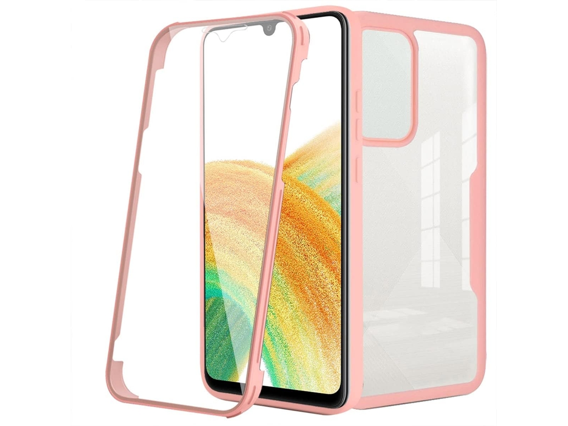 Protector de Pantalla Antiriscos Duplo Qs para Oppo Realme 9 Pro Plus HONGWE. Rosa