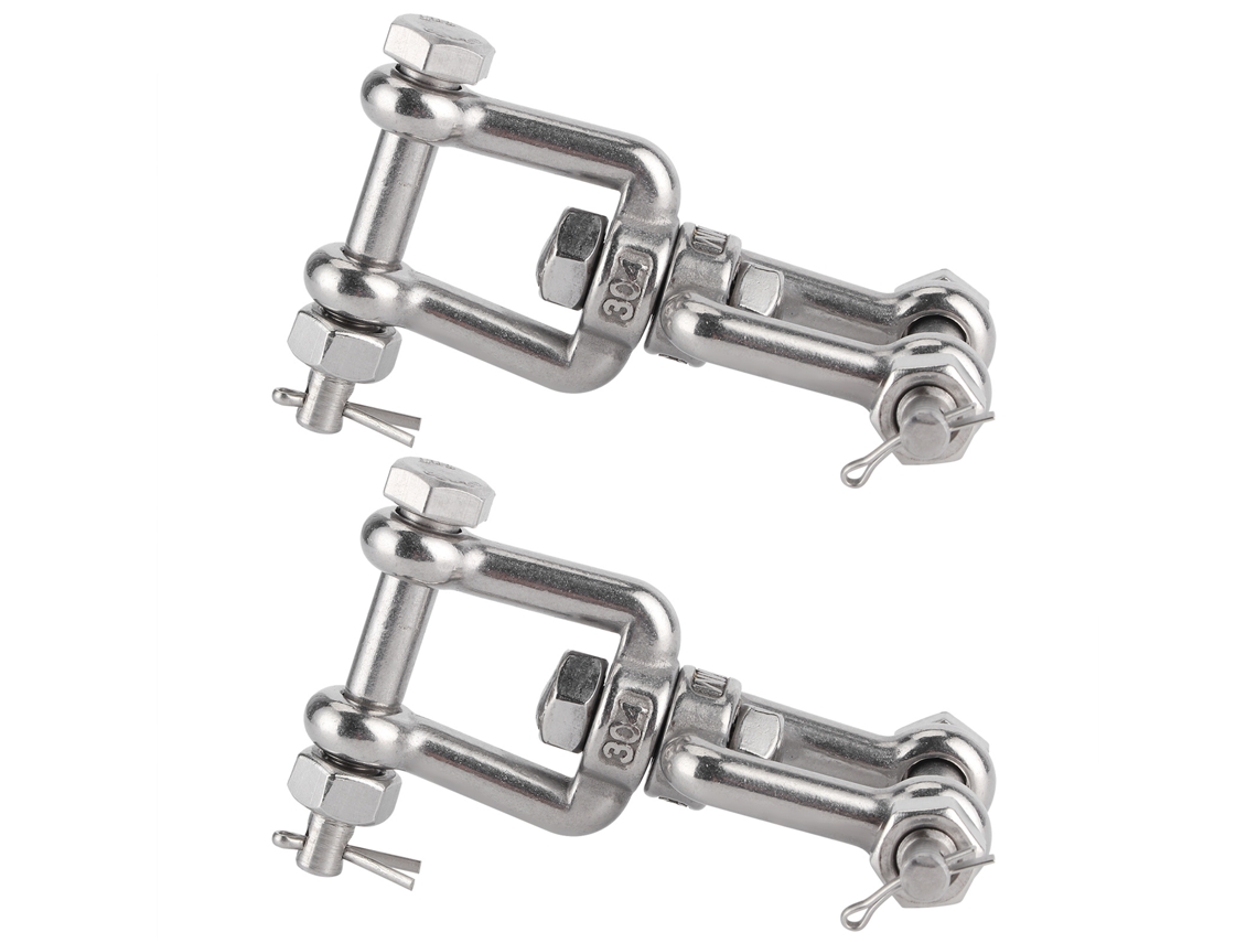 2026-as-2 Piezas Anclaje giratorio para grifo de acero inoxidable 304 Conector de anillo giratorio M8