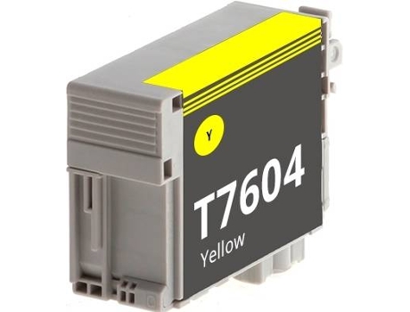 Cartucho para Epson t7604 Amarillo Tinta de Pigmento c13t76044010