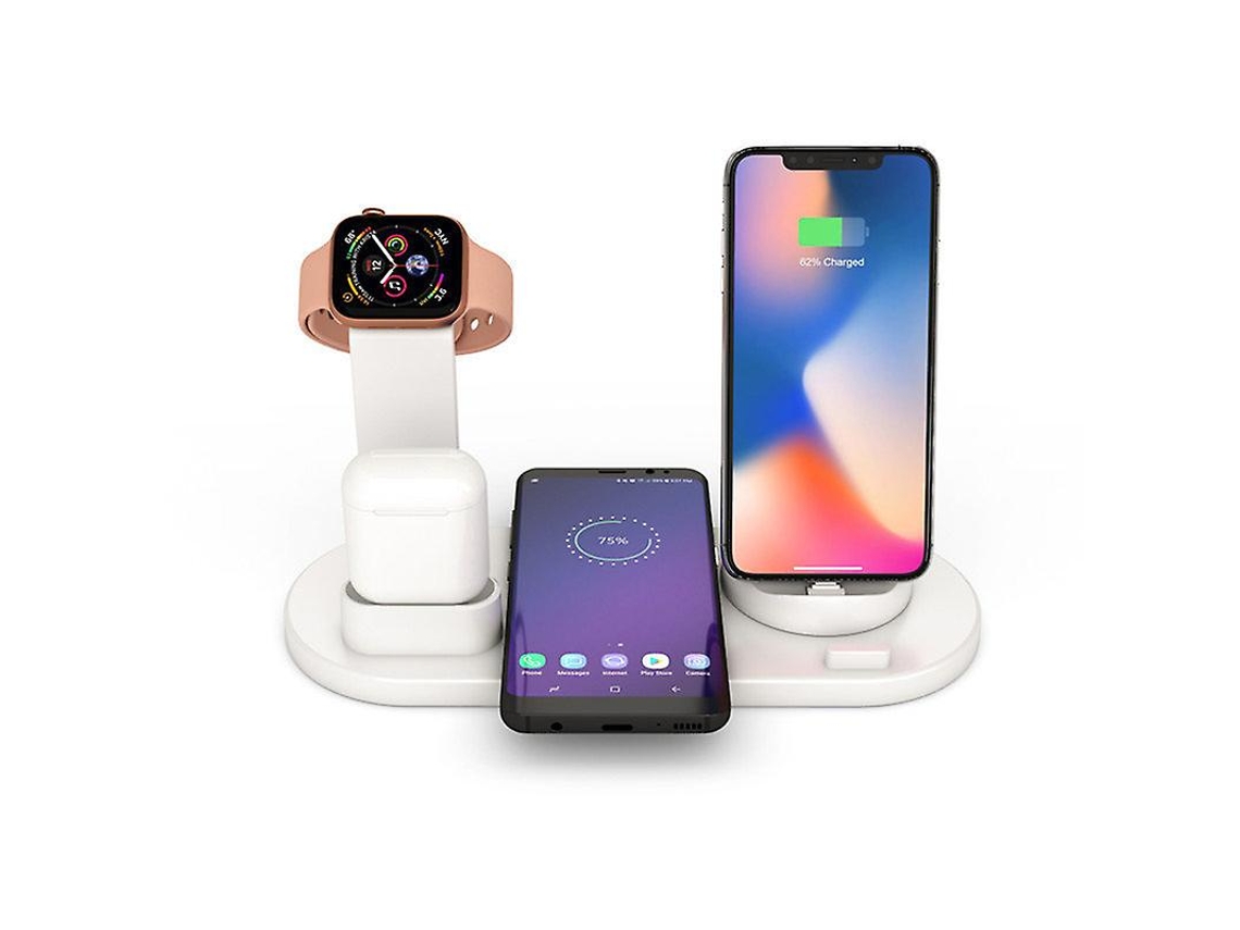 Cargador Estação Carregamento Qi Para Apple, Samsung Yizhood Blanco
