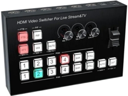 Mezclador De Conmutación De Vídeo Compatible Con 4k/4hd Para Máquinas De Coser Multicámara