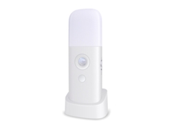 Luz nocturna portátil con sensor de movimiento, recargable, funciona con pilas, con luz blanca cálida regulable para niños y adultos, seguridad y