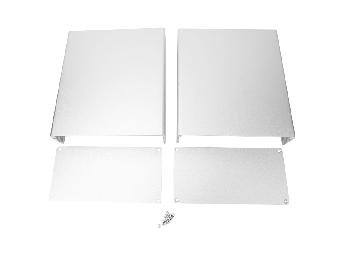 Caja De Aluminio De Enfriamiento Para Proyecto Diy Electrónico Placa De Circuito 80x160x180mm