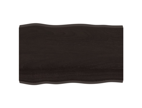 Tablero mesa madera tratada borde vivo marrón VIDAXL (100x60x(2-4) cm)