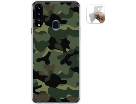 Carcasa Samsung Galaxy A20s TUMUNDOSMARTPHONE Camuflaje Multicolor