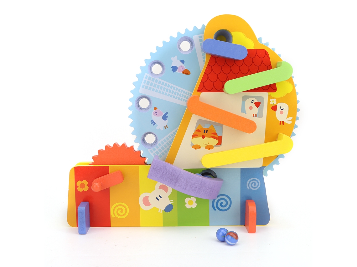 Ats-juguete Educatsivo De Madera Para Niños, Rueda De Ferris Con Bolas, Coordinación Ojo-mano, Juguete Infantil
