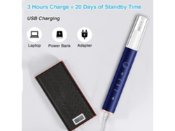 Irrigador Oral Portátil Azul Ipx7 4 Modos 4 Chorro Usb-c Limpieza Restos Alimentos