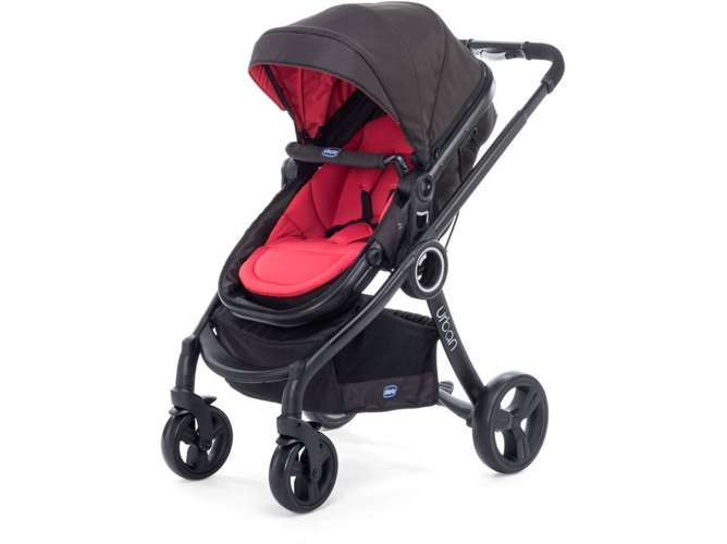 Carrito de Bebé Individual CHICCO Urban Plus Negro y Rojo